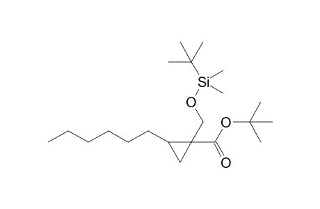 (+-)-(Z)-tert-Butyl 1-(((tert-butyldimethylsilyl)oxy)methyl)-2-(1'-hexyl)cyclopropane-1-carboxylate