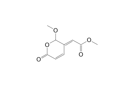 Methyl (E)-(2-methoxy-6-oxo-3,6-dihydro-2H-pyran-3-ylidene)acetate