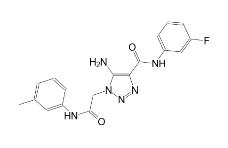 5-amino-N-(3-fluorophenyl)-1-[2-oxo-2-(3-toluidino)ethyl]-1H-1,2,3-triazole-4-carboxamide