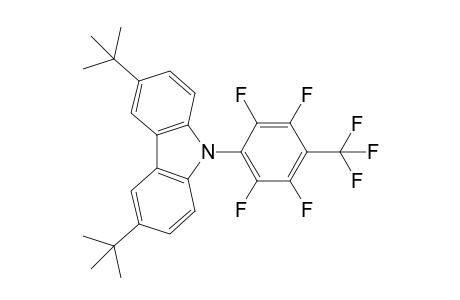 3,6-di-tert-butyl-N-[2,3,5,6-tetrafluoro-4-(trifluoromethyl)phenyl]carbazole