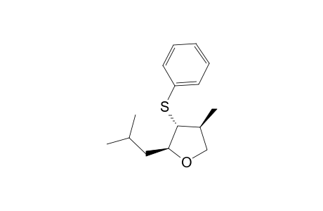 (2S,3R,4S)-2-isobutyl-4-methyl-3-(phenylthio)tetrahydrofuran
