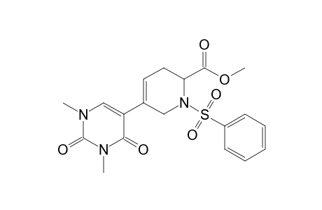 Methyl 5-(1,3-Dimethyl-2,4-dioxo-1,2,3,4-tetrahydro-5-pyrimidinyl)-1-(phenylsulfonyl)-1,2,3,6-tetrahydropyridine-2-carboxylate