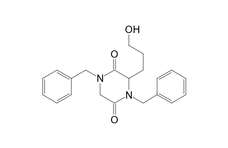 2,5-Piperazinedione, 3-(3-hydroxypropyl)-1,4-bis(phenylmethyl)-, (.+-.)-