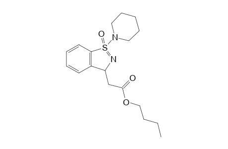 Butyl 2-[1-oxido-1-(piperidin-1-yl)-3H-1.lambda.4-benzo[d]isothiazol-3-yl]acetate