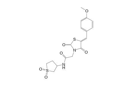 N-(1,1-dioxidotetrahydro-3-thienyl)-2-[(5Z)-5-(4-methoxybenzylidene)-2,4-dioxo-1,3-thiazolidin-3-yl]acetamide