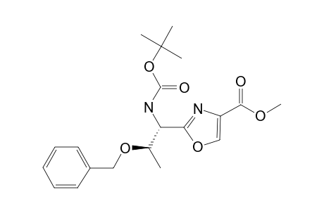 METHYL-(1'S,2'R)-2-[2-(BENZYLOXY)-1-(TERT.-BUTOXYCARBONYLAMINO)-PROPYL]-OXAZOLE-4-CARBOXYLATE