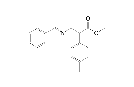 Benzeneacetic acid, 4-methyl-.alpha.-[[(phenylmethylene)amino]methyl]-, methyl ester