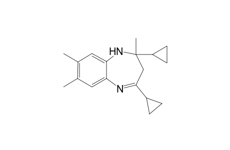 2,4-Dicyclopropyl-2,7,8-trimethyl-2,3-dihydro-1H-1,5-benzodiazepine