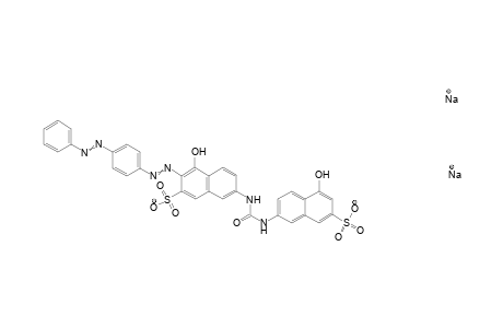 2-Naphthalenesulfonic acid, 4-hydroxy-7-[[[(5-hydroxy-7-sulfo-2-naphthalenyl)amino]carbonyl]amino]-3-[[4-(phenylazo)phenyl]azo]-, disodium salt