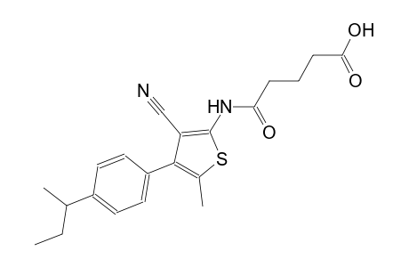 5-{[4-(4-sec-butylphenyl)-3-cyano-5-methyl-2-thienyl]amino}-5-oxopentanoic acid