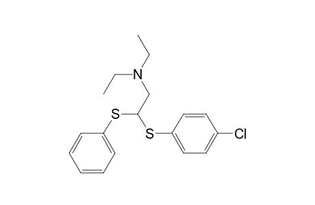 1-[(4-Chlorophenyl)thio]-2-(diethylamino)-1-(phenylthio)ethane