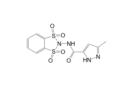 1H-pyrazole-5-carboxamide, 3-methyl-N-(1,1,3,3-tetraoxido-1,3,2-benzodithiazol-2-yl)-