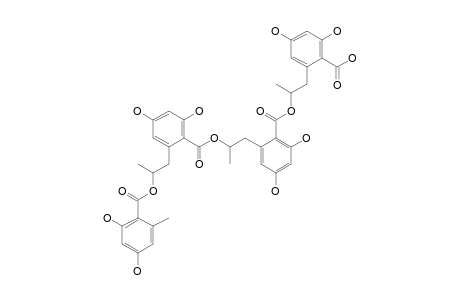 FR-191512;2-(2-(6-(2-(6-(2-(2,4-DIHYDROXY-6-METHYLPHENYLCARBONYLOXY)-PROPYL)-2,4-DIHYDROXYPHENYLCARBONYLOXY)-PROPYL)-4,6-DIHYDROXYBENZOIC-ACID