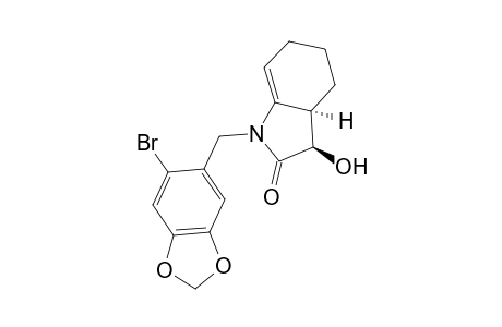 (3R,3aR)-1-(2-Bromo-4,5-methylenedioxybenzyl)-3-hydroxy-3,4,5,6-tetrahydro-1H-indol-2-one