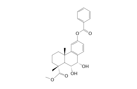 Methyl 12-Benzoyloxy-6.alpha.,7.alpha.-dihydroxypodocarpa-8,11,13-trien-19-oate