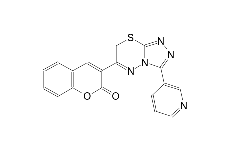 3-[3-(3-pyridinyl)-7H-[1,2,4]triazolo[3,4-b][1,3,4]thiadiazin-6-yl]-2H-chromen-2-one