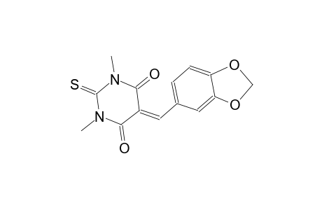 5-(1,3-benzodioxol-5-ylmethylene)-1,3-dimethyl-2-thioxodihydro-4,6(1H,5H)-pyrimidinedione