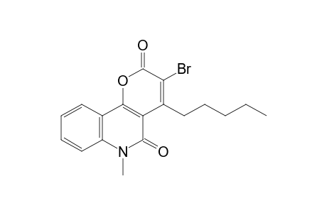3-Bromo-6-methyl-4-pentyl-5,6-dihydro-2H-pyrano[3,2-c]quinoline-2,5-dione