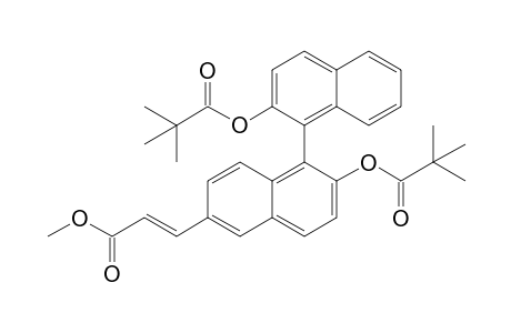 6-((E)-(1-Methoxycarbonyl)-ethen-2-yl)-2,2'-dipivaloyloxy-1,1'-binaphthyl