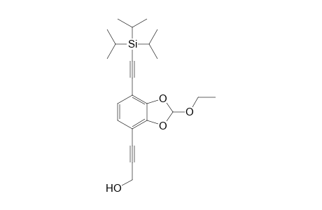 3-{2-Ethoxy-7-[(triisopropylsilyl)ethynyl]-1,3-benzodioxol-4-yl}prop2-yn-1-ol