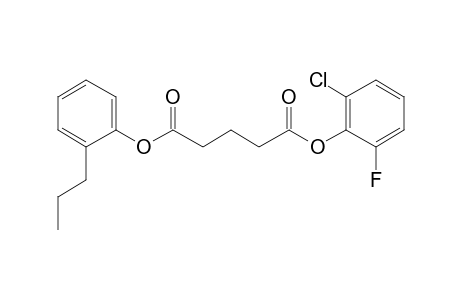 Glutaric acid, 2-chloro-6-fluorophenyl 2-propylphenyl ester