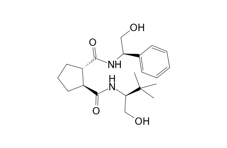 (1S,2S)-Cyclopentane-1,2-dicarboxylic acid 1-[(2'-hydroxy-1'-(S)-tert-buutylethyl)amide]-2-[(2"-hydroxy-1"-(R)-phenylethyl)amide]