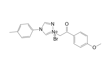 1-(4'-Methoxyphenacyl)-4-(4-tolyl)-1,2,4-triazol-1-ium bromide