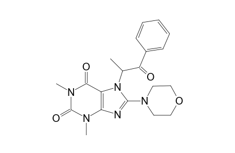 1H-Purine-2,6-dione, 3,7-dihydro-1,3-dimethyl-7-(1-methyl-2-oxo-2-phenylethyl)-8-(4-morpholinyl)-