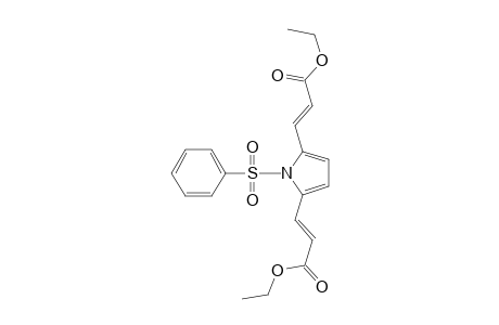 2-Propenoic acid, 3,3'-[1-(phenylsulfonyl)-1H-pyrrole-2,5-diyl]bis-, diethyl ester, (E,E)-