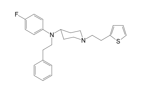 N-4-Fluorophenyl-N-(2-phenylethyl)-1-[2-(thiophen-2-yl)ethyl]piperidin-4-amine