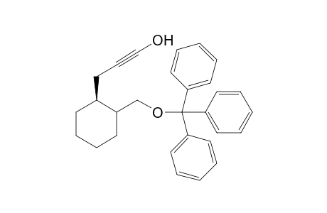 1-.beta.(Hydroxy-prop-2-yn-1-yl)-2-(trityloxymethyl)cyclohexane