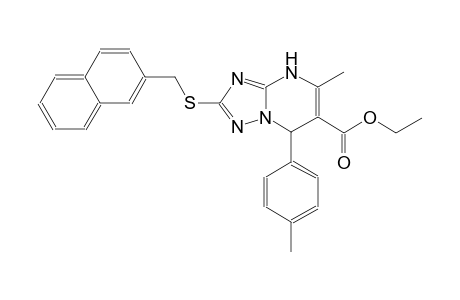 ethyl 5-methyl-7-(4-methylphenyl)-2-[(2-naphthylmethyl)sulfanyl]-4,7-dihydro[1,2,4]triazolo[1,5-a]pyrimidine-6-carboxylate