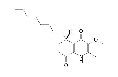 Antidesmone [(S)-2] ((S)-4,8-dioxo-3-methoxy-2-methyl-5-n-octyl-1,4,5,6,7,8-hexahydroquinoline