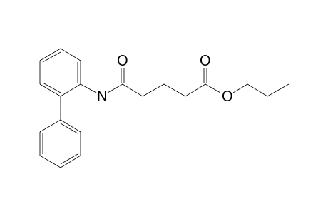 Glutaric acid, monoamide, N-(2-biphenyl)-, propyl ester