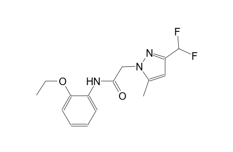 2-[3-(difluoromethyl)-5-methyl-1H-pyrazol-1-yl]-N-(2-ethoxyphenyl)acetamide
