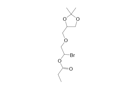 1-Bromo-2-[(2,2-dimethyl-1,3-dioxolan-4-yl)methoxy]ethyl propionate