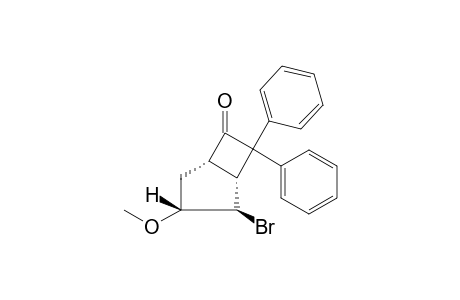 2-Bromo-3-methoxy-7,7-diphenylbicyclo[3.2.0]heptan-6-one