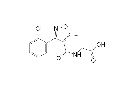 N-{[3-(o-chlorophenyl)-5-methyl-4-isoxazolyl]carbonyl}glycine