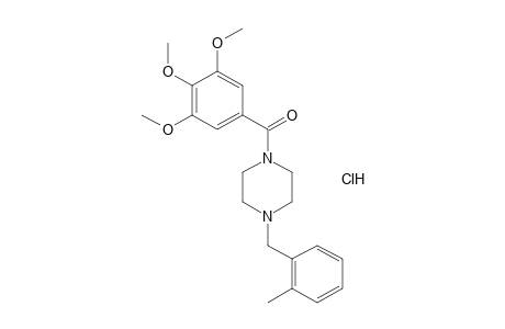 1-(o-METHYLBENZYL)-4-(3,4,5-TRIMETHOXYBENZOYL)PIPERAZINE, HYDROCHLORIDE