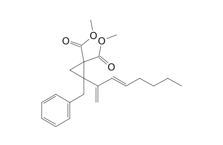 2-benzyl-2-[(E)-1-methylenehept-2-enyl]cyclopropane-1,1-dicarboxylic acid dimethyl ester