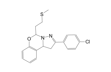 2-(4-chlorophenyl)-5-[2-(methylsulfanyl)ethyl]-1,10b-dihydropyrazolo[1,5-c][1,3]benzoxazine
