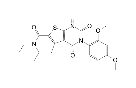 3-(2,4-dimethoxyphenyl)-N,N-diethyl-5-methyl-2,4-dioxo-1,2,3,4-tetrahydrothieno[2,3-d]pyrimidine-6-carboxamide