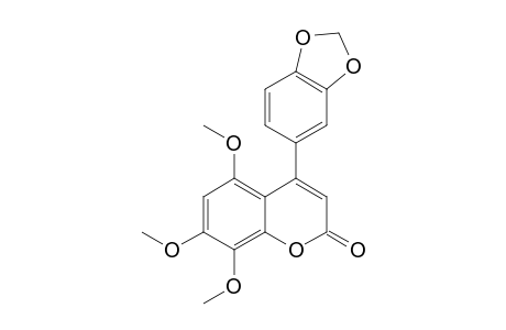 3',4'-METHYLENEDIOXY-5,7,8-TRIMETHOXY-4-PHENYLCOUMARIN