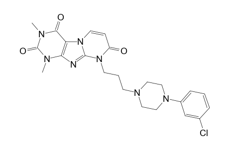 1,3-Dimethyl-9-{3-[4-(3'-chlorophenyl)-1-piperazinyl]propyl}-2,4,8-trioxo-1,3-dihydro-9H-pyrimido[2,1-f]purine