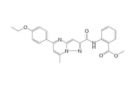 methyl 2-({[5-(4-ethoxyphenyl)-7-methylpyrazolo[1,5-a]pyrimidin-2-yl]carbonyl}amino)benzoate