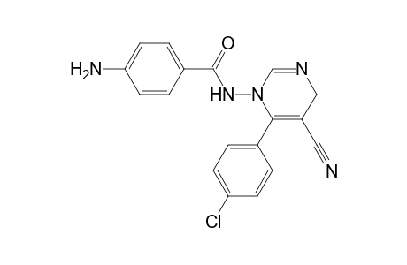 4-Amino-N-[6-(4-chlorophenyl)-5-cyanopyrimidin-1(4H)-yl]-benzamide
