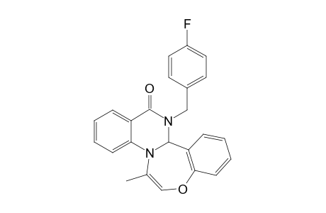 8-(4-Fluorobenzyl)-1-methyl-7b,8-dihydro-9H-benzo[6,7][1,4]oxazepino[4,5-a]quinazolin-9-one