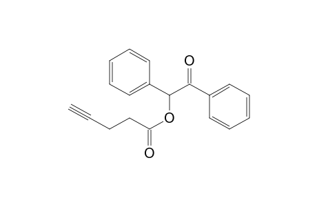 4-Pentynoic acid, 2-oxo-1,2-diphenylethyl ester