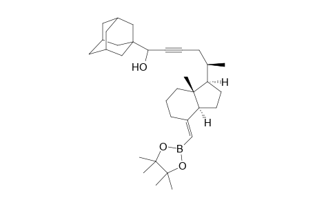 (5R)-(1RS)-1-{(Adamantan-1-yl)-5-[(1'R,3a'S,7a'R,E)-7a'-methyl-4'-[(4,4,5,5-tetramethyl-1,3,2-dioxaborolan-2-yl)-methylene]octahydro-1H-inden-1'-yl]}hex-2-yn-1-ol