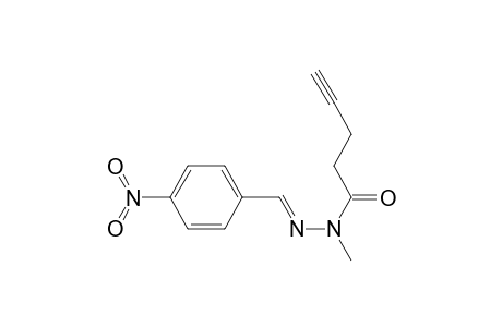 1-Methyl-1-(pent-4-ynoyl)-2-(4-nitrobenzylidene)hydrazine